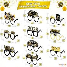 KatchOn New Year Eve Glasses 2026 Pack Of 10 New Years Eve Party Supplies 2026 New Years Eve Glass For NYE Party Favors 2026 New Years Glasses 2026 For Happy New Years Decorations 2026 - 如圖 - 查看 3