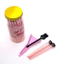 50pcs King Size Pre-Rolled Papers With Filter Tips, 84mm Pre Rolling Cones With Filling Device, Two Cones Holder, Cone Loader, Cleaning Brush, Slow Burning, Tobacco Accessories, Holiday Gift For Friends And Family - Multicolor - View 11