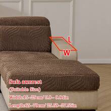 1pc Thick Warm Jacquard Soft Velvet Anti-Slip Sofa Seat Cushion Cover, Style Soft & Skin-Friendly Pet-Proof Elastic Sofa Slipcover, Autumn/Winter Anti-Scratch Sofa Skirt Fit For L-Shaped Combination Sofa And 1/2/3/4 Seat Sofa (Sold Individually) - Coffee Brown - View 12