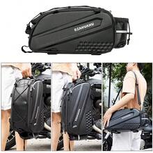 Bicycle Carrier Bag Large Capacity Bike Bags Foldable Rear Seat Bag Bike Rear Basket Waterproof Pannier Trunk Seat Saddle Bags Bike Rack Bag Handbag Shoulder Bag 10L Hard Shell Bag