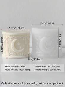 قالب شمع سيليكون بأشكال أجرام سماوية، مناسب لإعداد التأمل، هدايا رأس السنة، حفلات ذات موضوع شتوي. سهل التنظيف وإعادة الاستخدام. قالب متعدد الاستخدامات لصنع الشموع اليدوية، والفن الجصي، والصابون، والطين. مثالي لديكور المنزل، والإقامة بالنمط الإسكندنافي، وغرفة المعيشة، والحمام، والفعاليات الخارجية - أبيض - مشاهدة 20