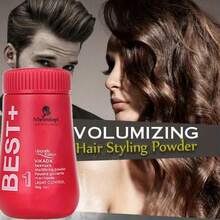 1/2 piezas Polvo voluminizador esponjoso de 20g, unisex, polvo voluminizador sin aceite, spray de peinado sin enjuague - Rojo - Ver 4