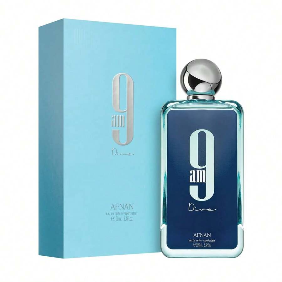 9 AM Dive Unisex Eau De Parfum 3.4 Oz / 100ml Spray – Afnan Luxury Fragrance For Men & Women, Long Lasting Aquatic Citrus Floral Perfume 9AM - Fresh Aquatic Citrus - 查看 1