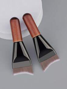 1 Pc Flat Foundation Brush Super Thin Blade Foundation Makeup Brush Angled Liquid Foundation Brush Soft Synthetic Bristles Makeup Brushes For Facial Premium Soft Synthetic Contour Brush,Foundation Brush,Concealer Brush,Blush Brush,Contour Brush,Blush Brush,Bronzer Brush,Powder Brush,Foundation Brush,Blush Brush