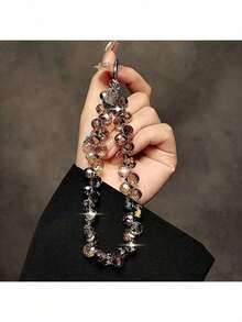 Luxury High-End Pearl Bracelet - Elegant Hanging Accessory For Phone Cases, Keyrings, Bags And Purses, Premium Pearl Charm Decor For Women, Gift Idea For Birthday Valentine's Day - 豐富多彩的 - 查看 4