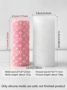 قالب شمع سيليكون بأشكال أجرام سماوية، مناسب لإعداد التأمل، هدايا رأس السنة، حفلات ذات موضوع شتوي. سهل التنظيف وإعادة الاستخدام. قالب متعدد الاستخدامات لصنع الشموع اليدوية، والفن الجصي، والصابون، والطين. مثالي لديكور المنزل، والإقامة بالنمط الإسكندنافي، وغرفة المعيشة، والحمام، والفعاليات الخارجية - أبيض - مشاهدة 14