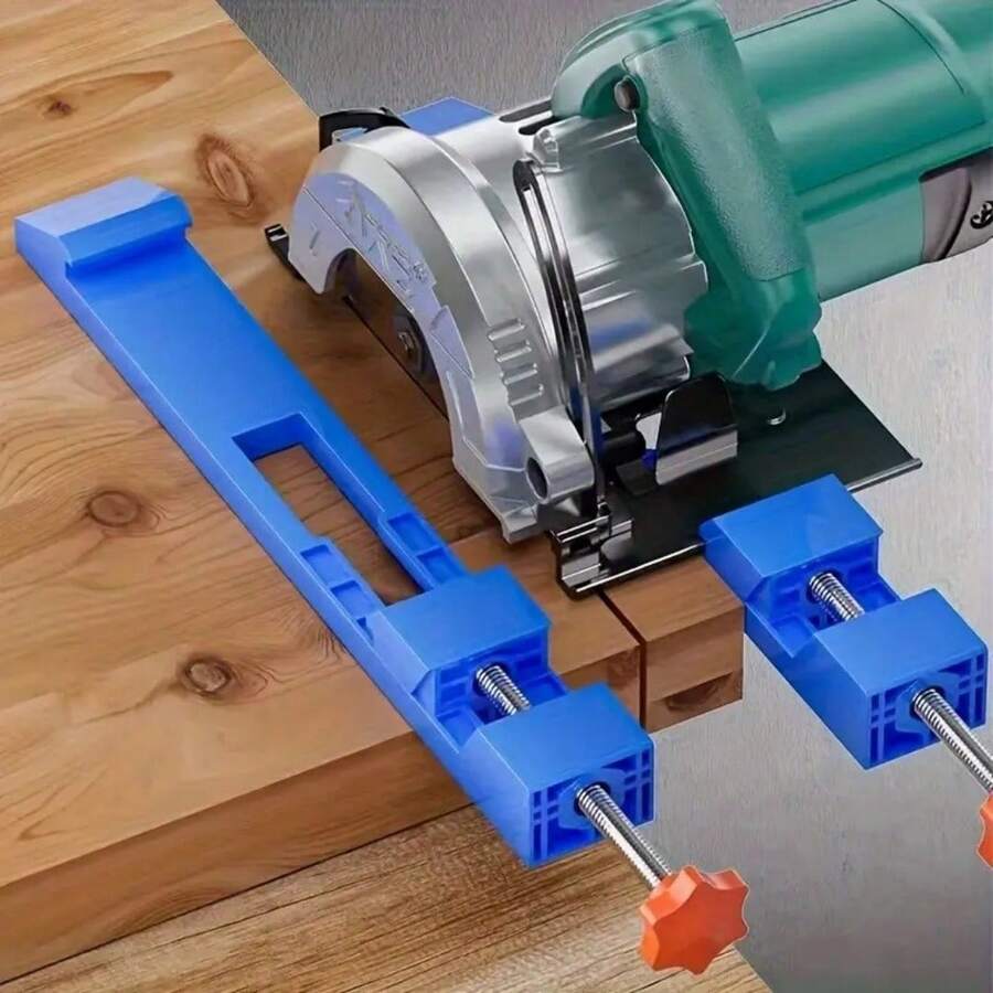 Adjustable Guide For Cutting Machine Base, With Clamp, Wood Fixing Jig - Màu xanh nhạt - Xem 1