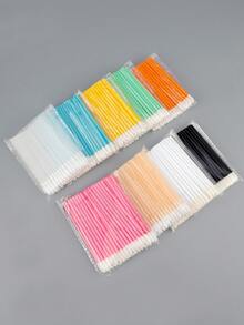100/250 Pcs Disposable Lip Wands - Lip Brushes, Lipstick & Gloss Applicators - Lint Free Makeup Applicator Brush Beauty Tool - Multicolor - View 2
