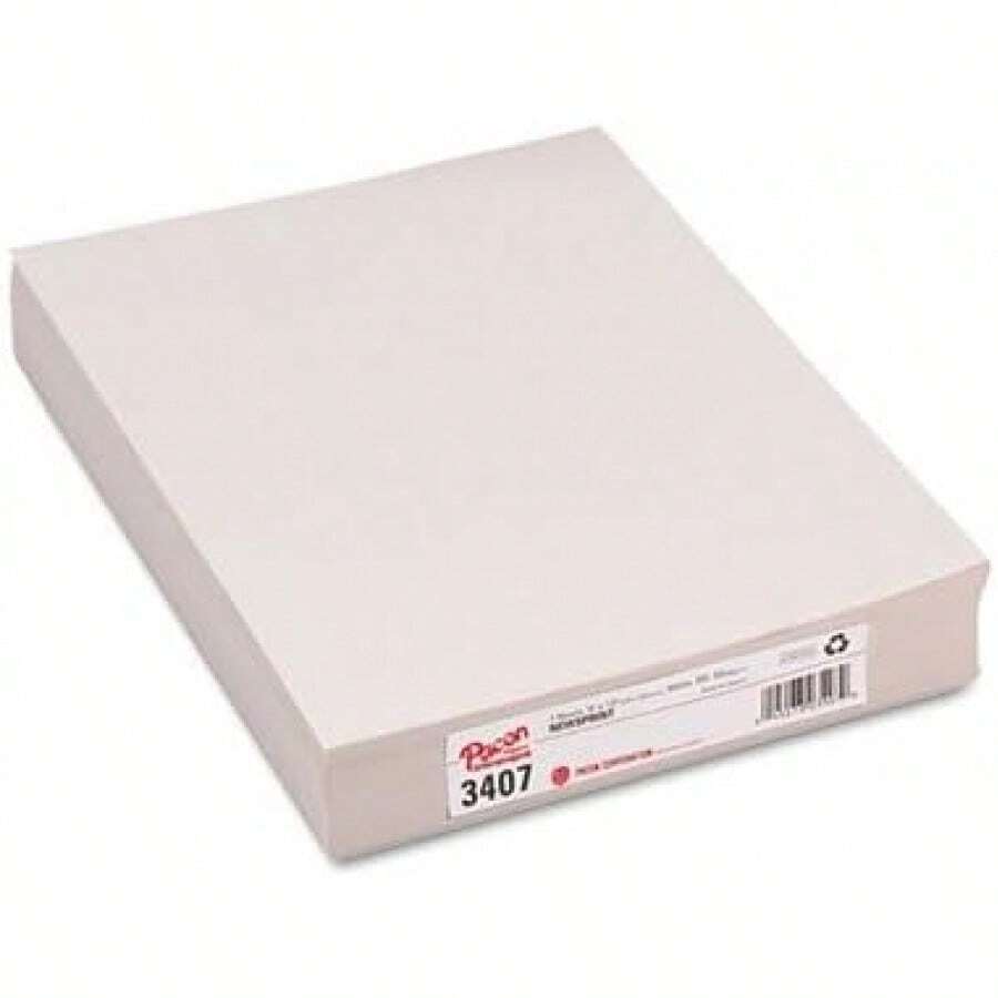 UNITED STATIONERS 9x12 Newsprint Copy Paper, 500 Sheets, 22lb, White, Uncoated - 1 - View 1
