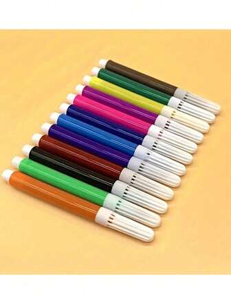 Mini akvarellpennset - Tvättbara plastpennor i livfulla färger, Lämpliga för målning, färgläggning och kalligrafi - Jämnt bläckflöde - Multipack, Lämpliga för konst, hantverk och aktiviteter, Färgpennor, Tuschpennor, Markörer för färgläggning, Färgpennor, Festgåvor för barn, Festgåvor, Färgpennor, Festgåvor för barn, Festgåvor, Tillbaka till skolan