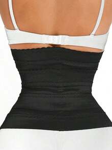 Premium Ultra-Firm Control Waist Trainer Belt For Women - Advanced Flexi-Boning Body Shaper, Enhanced Abdominal Support, Seamless Fit, Adjustable Slimming Cincher Tummy Control, Sports - 黑色 - 查看 3