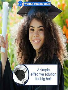 2 Packs Graduation Cap Headband Firm Anti-Fall Grad Headband Insertnb Secures Your Graduation Cap - Multicolor - View 4