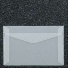 20入組半透明啞硫酸紙封套,創意邀請/郵件封套