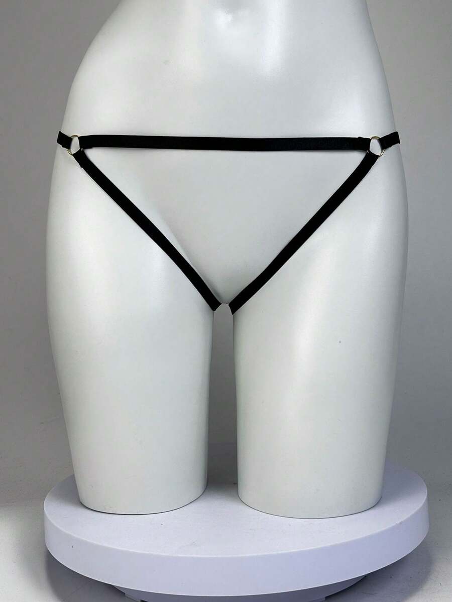 1 PC Women Sexy Bondage Leg Harness Belt Decoration Thigh Garter Belt Straps Goth Clothing Accessories Elastic Waistband Halloween Accessories - Black - View 1