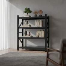 Estantes Acero Inoxidable Industrial Para Almacén 4 Niveles - Negro - Ver 3