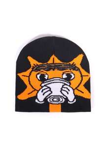 New Cute Versatile Knit Hat, Niche Design Street Fashion Outdoor Warm Beanie, In Stock