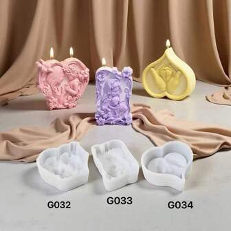 Heart-Shaped Mother-Daughter Hug Silicone Mold For Scented Candle, DIY Handmade Soap, Resin Casting, Plaster Decoration, Holiday Gift, Reusable High-Temperature Mold