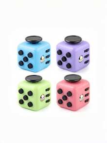Six-Sided Stress-Relief Toy Fidget Busy Cube Stress-Relief Dice, Stress-Relief Cube Perfect For Holiday Parties And Gift-Giving - Multicolor - View 4