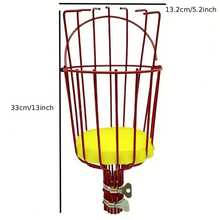 1pc High Reach Fruit Picker Tool, Suitable For Apples, Oranges, Avocados, Walnuts, Lemons And Mangoes - Red - View 6