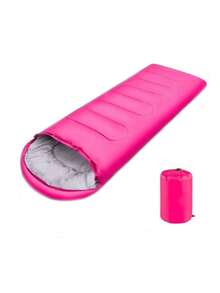 1pc Lightweight 3-Season Sleeping Bag, 11 Color Options, Suitable For Adult Women For Car Sleeping, Super Soft Fiber Filled For Backpacking/Hiking/Camping/Mountaineering, Comes With Compression Bag, Waterproof Camping Sleeping Bag Suitable For 4-Season Cold Weather Or Warm Backpacking Hiking Mountaineering Indoor Outdoor Use Adult Sleeping Bag, Cold Weather And Warm - Backpacking Camping Sleeping Bag