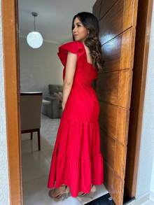 Women Dresses - Red - View 4