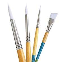 Princeton Snap Synthetic Bristles White Short Handle Snap Paint Brush Set #3 Set Of 4 - Multicolor - View 1