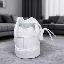 Men's Comfortable & Durable Shoes, Versatile Casual Sneakers, Suitable For All Seasons, Flat Skateboard Shoes, Men's Formal Shoes, Men's Outdoor Shoes, Solid Color Everyday Wear - White - View 5