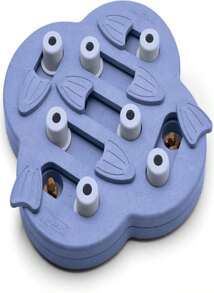 Outward Hound By Nina Ottosson Dog Brick Treat Puzzle Enrichment Toy, Level 2 Intermediate Game, Blue - ColorB - 查看 1
