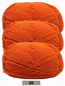 3 Rolls/150g 5-Ply Acrylic Blended Yarn, 50g Per Roll, 100% Acrylic Soft Yarn, Medium Thickness - Ideal For Handmade Knitting, Weaving, DIY Crafts, Knitting And Crocheting, Soft And Versatile, Suitable For DIY Crochet And Woven Bags - Multicolor - View 26