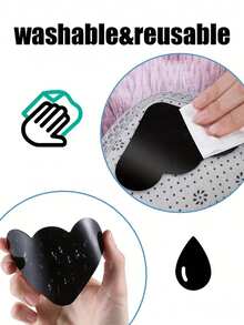Reusable Washable Cloud Mat Tape Stickers - Double-Sided Non-Slip Mat Holders,Rug Gripper,For Hardwood Floors & Tile, Black Silicone With Playful Cloud Pattern, Easy To Apply & Remove, Perfect For Indoor Use In Living Rooms, Offices, And Home Decor, Rugs For Living Room, Office Floor Covering,Durable Flooring,Home Essentials - Black - View 5