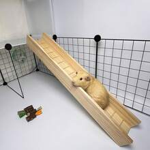 1pc Random Color & Style Wooden Hamster Ladder, Slide, Toy For Hamster And Small Pet Accessories - View 7