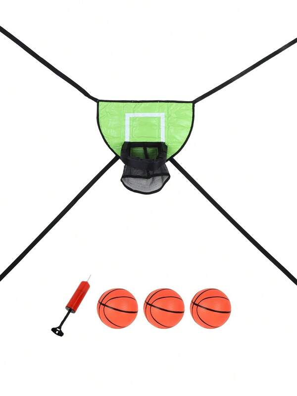Trampoline Basketball Hoop With Pump And 3pcs Mini Ball,Easy To Assemble Sturdy For Dunk Fit