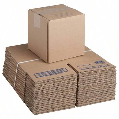 Shipping Boxes, 6 In. L X 6 In. W X 6 In. H, 30-Count