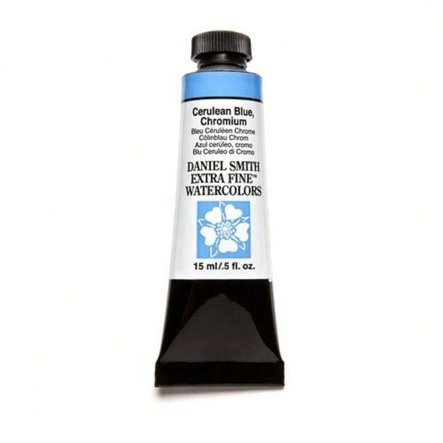 Daniel Smith Extra Fine Watercolor 15ml Paint Tube, Cerulean Blue Chromium (284600021),CeruleanBlueChromium - 鈷藍鉻 - 查看 1