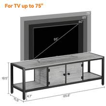 Television Stands & Entertainment Centers - Grey - View 9