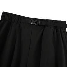 Adidas 阿迪達斯女休閒褲秋季三條紋寬腿運動直筒長褲 - 黑色 - 查看 3