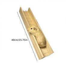 1pc Random Color & Style Wooden Hamster Ladder, Slide, Toy For Hamster And Small Pet Accessories - View 3