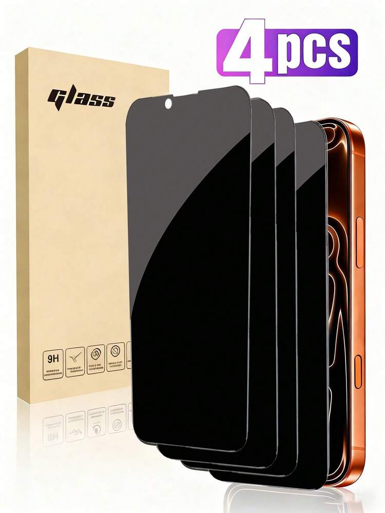 4片装隐私钢化玻璃屏幕保护膜，兼容 17/15/16/14/11/12/13 Pro Max，防窥钢化玻璃，兼容 XS Max/XR/X/15/7/8 Plus/SE/16e，生日礼物，送给家人朋友的防窥手机屏幕保护膜，手机配件 - 黑色 - 查看 29