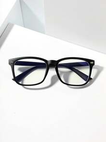 1pc/2pcs Geometric Frame Men Modern Simple Style Classy Aesthetic Clear Glasses For Back To School Office Reading Daily Life Accessories