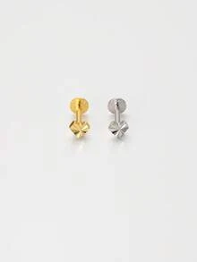 1 Stück 16G Mini Gold Laser strukturierter Herz Nasenstecker | Zierliches Herz Ohrringe | Stapelbare Ohrringe | Knorpel Ohrringe | 925 Sterling Silber Schmuck | Geeignet für den täglichen Gebrauch von Frauen | Einzeln verkauft (nicht als Paar) - Laser-Herz-Ohrringe - Übersicht 9