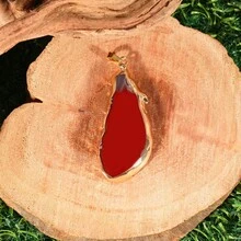 1 قطعة قلادة شريحة من الأجاص الطبيعي، قلادة حجر خام مطلية بالذهب، مجوهرات أحجار كريمة ملونة، قلادة بوهيمية من البلورات للنساء - متعدد الألوان - مشاهدة 18