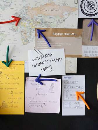 6pcs Cute Arrow Shaped 3D Fridge Magnets, Magnetic Memo Board Stickers