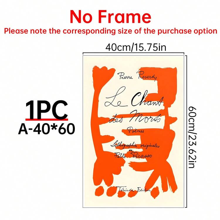 1 cái, Áp phích triển lãm Picasso | Le Chant Des Morts, 1948 | In Giclee chất lượng bảo tàng | Ý tưởng quà tặng Giáng sinh và sinh nhật, Trang trí tường bằng tranh canvas, Áp phích phòng, Trang trí tường, Trang trí phòng, Thẩm mỹ trang trí phòng, Trang trí phòng ngủ, phòng khách và văn phòng, Khung tùy chọn - Nhiều màu - Xem 13