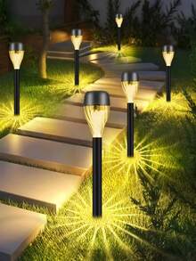 20-Piece Solar Garden Lights, Path Lawn Landscape Ambience Lighting, 40mah,Automatically Illuminated, Christmas New Year Thanksgiving Outdoor Decorative Lights - Warm Light - View 3