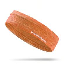 1条多色男女通用健身头带，防滑运动吸汗带，瑜伽发带，弹性吸湿，适合旅行、健身房、锻炼 - 彩色 - 查看 10