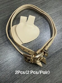 2条装女士高跟鞋鞋带 - 防滑，金属扣可调节，黑色、红色和米色可选，完美搭配正装鞋和礼服鞋 | 可调节鞋带 | 金属扣鞋带，女士鞋带，女士鞋夹，高跟鞋夹，运动鞋/礼服鞋鞋带，鞋带 - 彩色 - 查看 16