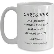 Caregiver Mug, Ideas Caregiver, Gifts Women, Caregiver Appreciation Ideas, Caregiver Coffee Mug Thank You - 白色 - 查看 2