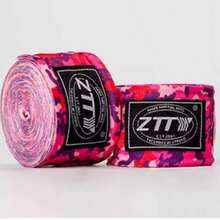 两副弹力MMA拳击手绷带，通用涤纶纤维训练手绷带，男女通用专业运动防护手套，177.17英寸拳击训练绷带 - 人造革，耐用涤纶材质，适用于MMA、泰拳和散打，提供拳击技术支持和保护，武术训练 | 轻薄面料 | 柔软运动绷带。男女通用，粉色、军绿色、黑色和白色可选。 - 彩色 - 查看 14