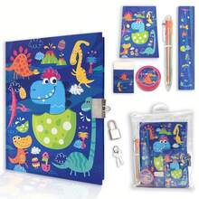 Lockable Princess Diary Set Kawaii - Cute Hardcover Doodle Notebook & 6 Pcs Stationery Kit | Gift For Teen Girls