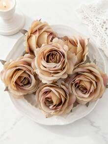 5/500PCS Artificial Pineapple Flower Head Fake Plants,Artificial Flower, For Bouquet Diy, Wreath Material, Candy Box Accessories, Chest Flower, Headflower Material, Birthday Party Cake Accessories, Home Decor, Bride Holding Flower, Wedding Decorations, Room Decor, Kitchen Accessories, Dining Room, Bedroom Decor - Brown - 157 - View 11